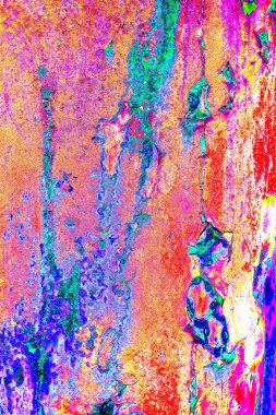 Dökülen boya paslı metal dokusu