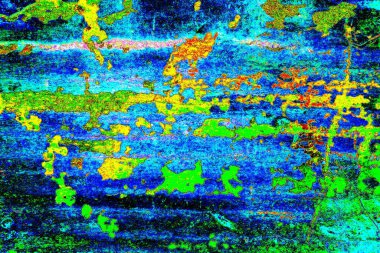 Mavi renklerin soyut suluboya paleti, karışık renk, arkaplan, vektör illüstrasyonu, bir renk karışımı