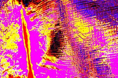 Kırışık kırmızı polietilen film dokusu