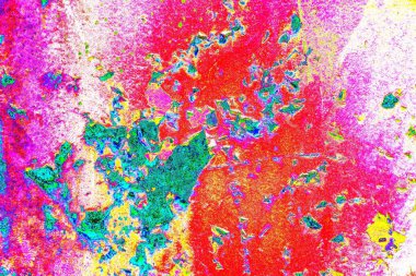 Dökülen boya paslı metal dokusu