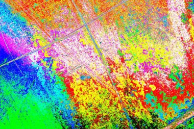 Karışık renklerin soyut suluboya paleti, arkaplan, vektör illüstrasyonu