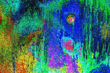 Çizik ve çatlaklarla metal doku