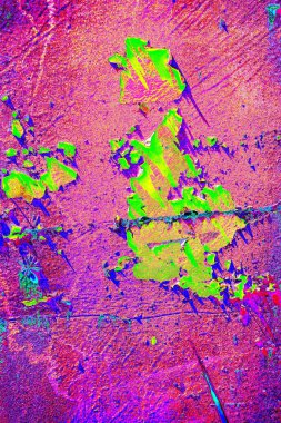 Dökülen boya paslı metal dokusu