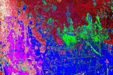 Çizik ve çatlaklarla metal doku