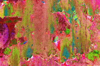 Dökülen boya paslı metal dokusu