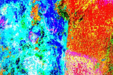 Mavi renklerin soyut suluboya paleti, karışık renk, arkaplan, vektör illüstrasyonu, bir renk karışımı