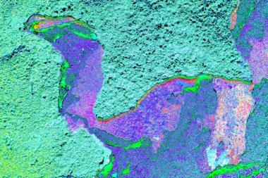 Yaratıcı ve tasarım sanatı, eski duvar dokusu. Duvar kağıdı için soyut renkli doku arkaplanı. 