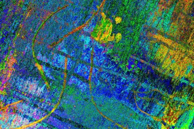 Çizik ve çatlaklarla metal doku