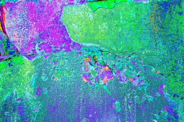 Dökülen boya paslı metal dokusu