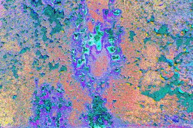 Çizik ve çatlaklarla metal doku