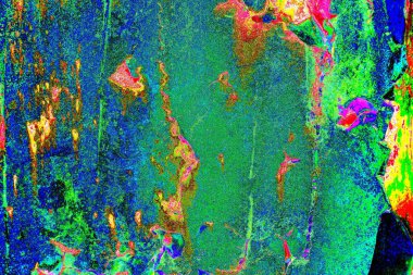 Dökülen boya paslı metal dokusu