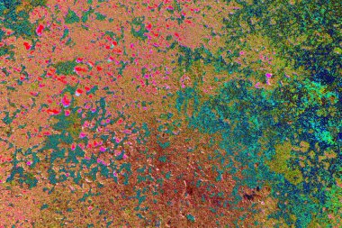 Çizik ve çatlaklarla metal doku