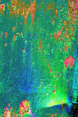 Dökülen boya paslı metal dokusu