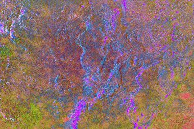 Yaratıcı ve tasarım sanatı, eski duvar dokusu. Duvar kağıdı için soyut renkli doku arkaplanı. 