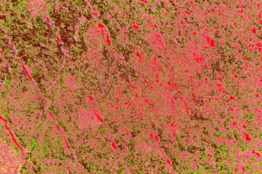 Çizik ve çatlaklarla metal doku