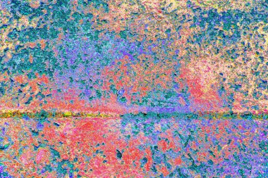 Çizik ve çatlaklarla metal doku