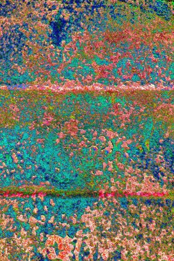 Çizik ve çatlaklarla metal doku