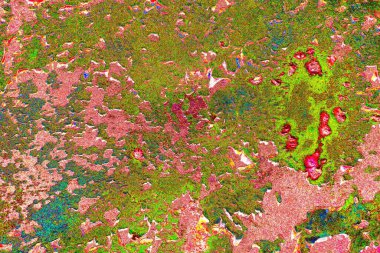 Çizik ve çatlaklarla metal doku