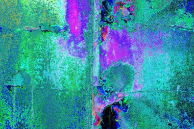 Dökülen boya paslı metal dokusu