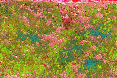 Çizik ve çatlaklarla metal doku