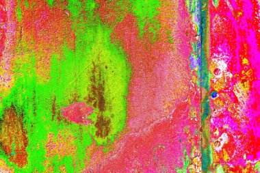 Dökülen boya paslı metal dokusu