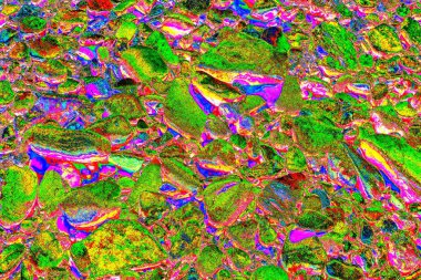 Doğada kayalık yol