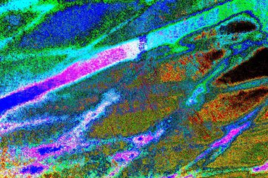 Çizik ve çatlaklarla metal doku.