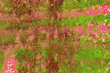 Çizik ve çatlaklarla metal doku