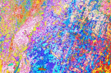 Karışık renklerin soyut suluboya paleti, arkaplan, vektör illüstrasyonu