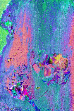 Dökülen boya paslı metal dokusu