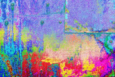 Yaratıcı ve tasarım sanatı, eski duvar dokusu. Duvar kağıdı için soyut renkli doku arkaplanı. 