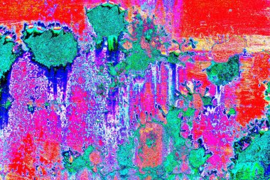 Dökülen boya paslı metal dokusu