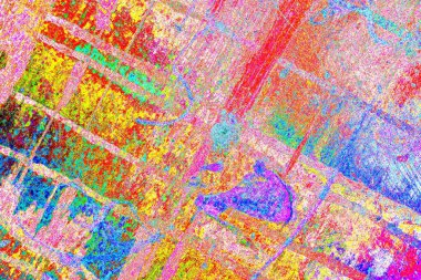 Çizik ve çatlaklarla metal doku