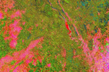 Çizik ve çatlaklarla metal doku