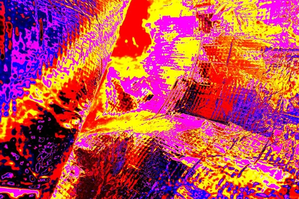 Kırışık kırmızı polietilen film dokusu