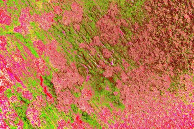 Çizik ve çatlaklarla metal doku