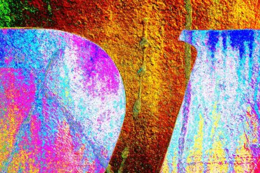 Metal boya dokusu ve arkaplan