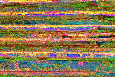 Çizik ve çatlaklarla metal doku