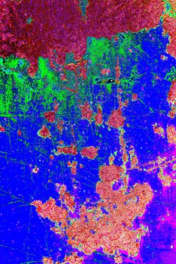 Çizik ve çatlaklarla metal doku