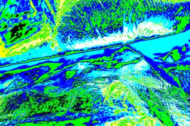 Kırışık kırmızı polietilen film dokusu