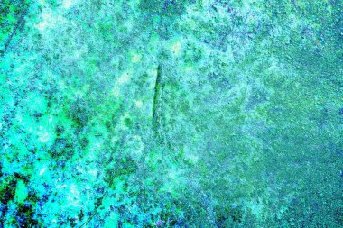 Çizik ve çatlaklarla metal doku