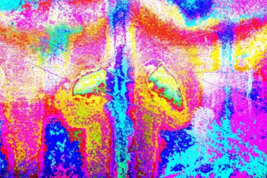 Çizik ve çatlaklarla metal doku