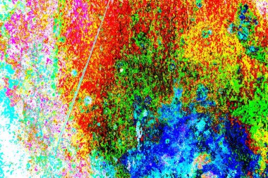 Mavi renklerin soyut suluboya paleti, karışık renk, arkaplan, vektör illüstrasyonu, bir renk karışımı