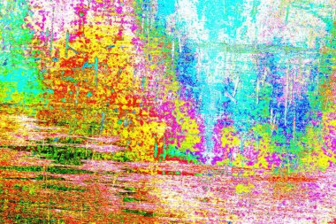 Karışık renklerin soyut suluboya paleti, arkaplan, vektör illüstrasyonu