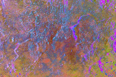 Yaratıcı ve tasarım sanatı, eski duvar dokusu. Duvar kağıdı için soyut renkli doku arkaplanı. 