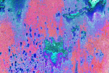 Dökülen boya paslı metal dokusu