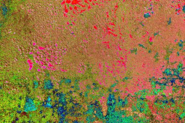 Çizik ve çatlaklarla metal doku