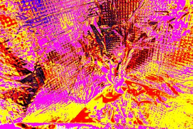 Kırışık kırmızı polietilen film dokusu