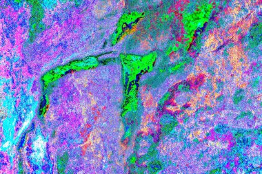 Çizik ve çatlaklarla metal doku