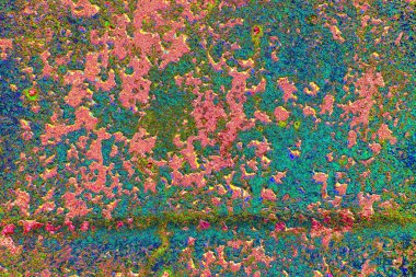 Çizik ve çatlaklarla metal doku